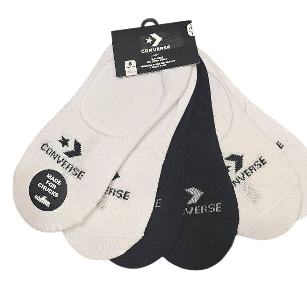 Converse 6-PK Flat Knit Chevron No Show Liner